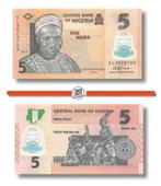 Nigeria 5 Naira 2016,2017,2018,2019 Unc Polymer, Postzegels en Munten, Bankbiljetten | Afrika, Ophalen of Verzenden, Nigeria, Setje