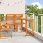 vidaXL Tuin Bistro Set 3 pcs Bruin Massief acaciahout, Tuin en Terras, Verzenden, Nieuw