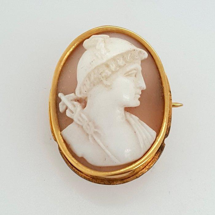 Zonder Minimumprijs - Broche - 18 karaat Geel goud -, Sieraden, Tassen en Uiterlijk, Antieke sieraden
