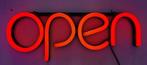 Open neon bord verlichting lamp licht kunststof 3D *rood*, Verzenden, Nieuw in verpakking