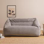 Cecilia Cord Zitzak Sofa - Grijs, Huis en Inrichting, Zitzakken, Verzenden, Nieuw