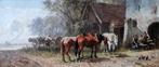 Ludwig Hartmann (1835-1902) - Horses, Antiek en Kunst