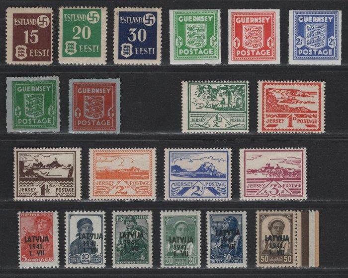 Duitse bezetting tijdens de Tweede Wereldoorlog 1939/1945 -, Postzegels en Munten, Postzegels | Europa | Duitsland