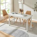 Eettafel Den Haag 140x60x75 cm voor 6 stoelen wit, Huis en Inrichting, Tafels | Eettafels, Verzenden, Nieuw