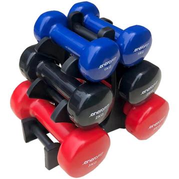 Dumbbell set - 6 stuks - 1-3 kg - vinyl gecoat beschikbaar voor biedingen