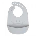 Lässig Silicone slabbetje Little Chums Mouse grey, Verzenden, Nieuw