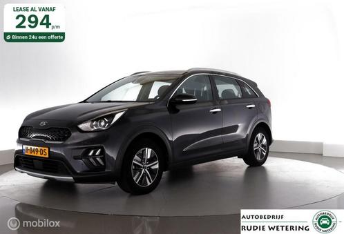 Zakelijke Lease |  Kia Niro 1.6 GDi Hybrid DynamicLine 1/2le, Auto's, Kia, Onderhoudsboekje, Lease, Zwart, Automaat, SUV of Terreinwagen