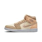 -9% Nike  Nike Air jordan 1 mid se muslin canvas (w)  maat 3, Kleding | Dames, Schoenen, Verzenden, Nieuw, Beige