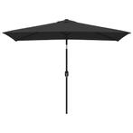 Parasol Zwart 300x200 cm - Retourdeal - 46% Korting!, Tuin en Terras, Kantelbaar, Nieuw, Stokparasol, 2 tot 3 meter