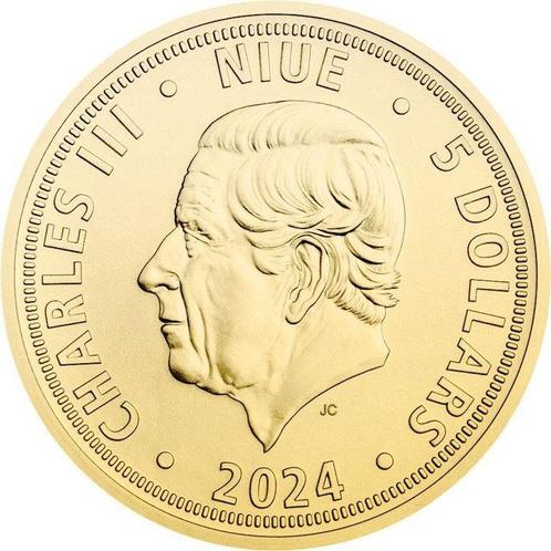 1/25 oz - Goud .999 - 2024 Tschechischer Löwe (Zonder, Postzegels en Munten, Edelmetalen en Baren