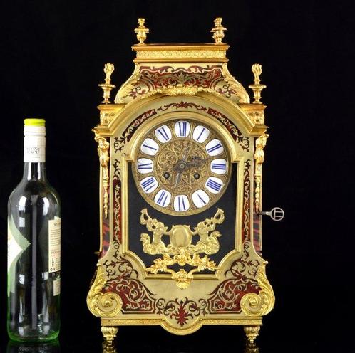 Boulle klok, Een grote Boulle-uurwerk in Louis XIV-stijl -, Antiek en Kunst, Antiek | Klokken