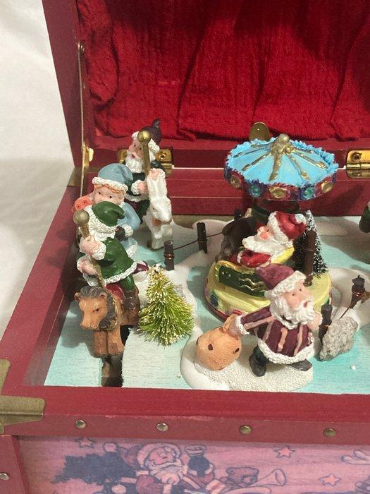 (1) Splendide et très Rare boite à musique de Noel Rouge ,, Antiek en Kunst, Curiosa en Brocante