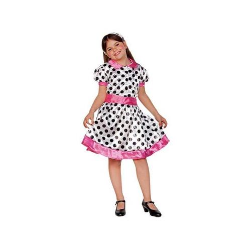 Jaren 50 jurkje voor meiden - Jaren 50 kleding, Kinderen en Baby's, Carnavalskleding en Verkleedspullen, Ophalen of Verzenden