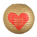 Love You Lampion 25cm, Verzenden, Nieuw