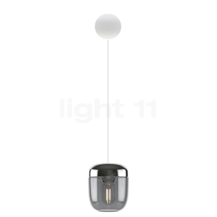 Umage Acorn Cannonball Hanglamp wit, smoke/staal, Huis en Inrichting, Lampen | Hanglampen, Nieuw, Verzenden