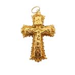 Gouden Antieke hanger van een kruis | 19e eeuws, Goud, Goud, Gebruikt, Verzenden
