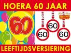 Versiering 60 jaar - Mega aanbod 60 jaar feestartikelen!, Ophalen of Verzenden, Nieuw, Versiering, Verjaardag