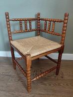 Stoel - Hout, Riet - bobbin turned hoekstoel