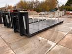 Plateau container optrek laadvloer slede flat VDL Hiab