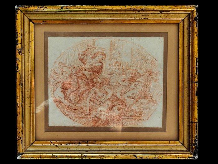 Mariano Salvador Maella (1739-1819), Atribuido a - Expulsión, Antiek en Kunst, Kunst | Schilderijen | Klassiek