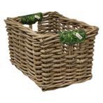 Wicked Rieten Fietsmand XL Grass grijs, Fietsen en Brommers, Fietsaccessoires | Fietsmanden, Verzenden, Nieuw