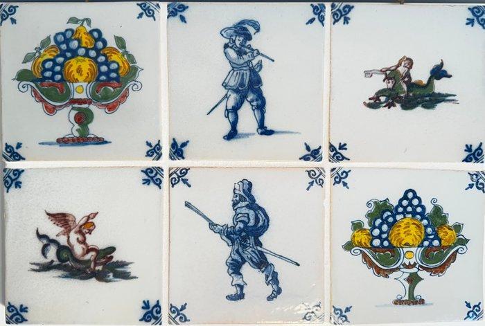 Tegel - Diverse klassieke afbeeldingen in verschillende, Antiek en Kunst, Antiek | Glas en Kristal