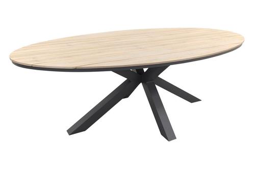 Garden Impressions Edison tuintafel 220 x 115 cm., Tuin en Terras, Tuintafels, Nieuw, Overige materialen, Rond, Verzenden