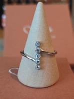zilveren ring met zirkoon in verschillende maten, Nieuw, Ophalen of Verzenden, Zilver, Zilver