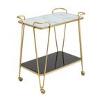 *WOONWINKEL* Kare Design West Coast Gouden Serveertrolley, Huis en Inrichting, Verzenden, Nieuw