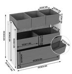 Speelgoed Organizer Kast – 3-laags, 6 Mandjes, 63x30x60cm, Verzenden, Nieuw