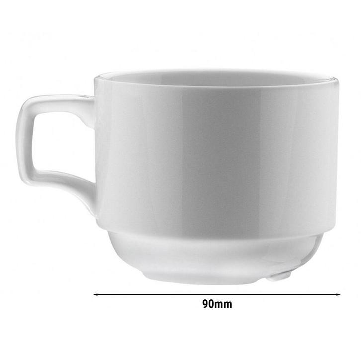 GGM Gastro | (12 stuks) SEA WAVE - Koffie-/ theekop - 230 cc, Huis en Inrichting, Keuken | Bestek, Nieuw, Verzenden