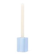HEMA Kandelaar M keramiek golf blauw van €6.19 voor €3 sale, Huis en Inrichting, Woonaccessoires | Kandelaars en Kaarsen, Verzenden