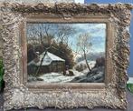 Nederlandse school (XX) - Winters bosgezicht, Antiek en Kunst, Kunst | Schilderijen | Klassiek