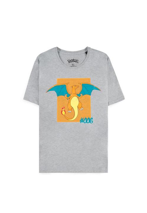Difuzed Pokémon Charizard #006 T-Shirt Grijs-Maat XS, Kleding | Heren, Overige Herenkleding, Nieuw, Ophalen of Verzenden