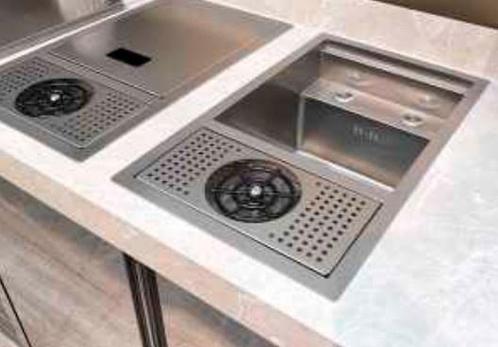 Spoelbak met Glazenspoeler | Inbouw | 320x550mm Luxus, Zakelijke goederen, Horeca | Keukenapparatuur, Nieuw in verpakking, Verzenden