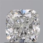 1 pcs Diamant - 0.90 ct - Cushion - E - VS1, Nieuw