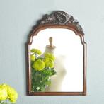 Kleine mahonie Soester spiegel ca 1820 met afneembaar kroon, Ophalen of Verzenden