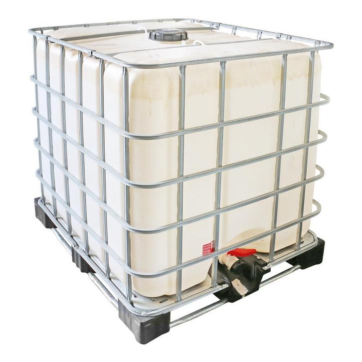 IBC Container B-keus Gebruikt 1000 liter - Stalen Onderstel, Zakelijke goederen, Kantoor en Winkelinrichting | Magazijn, Stelling en Opslag