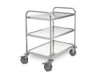 Hupfer RVS Serveerwagen met 3 bladen | 3 Formaten, Verzenden, Nieuw in verpakking