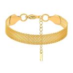 18K gold plated Stainless steel bracelet, Intensity, Verzenden