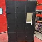 (MDK-107234) 3-koloms lockerkast met 12 deurtjes, Huis en Inrichting, Ophalen of Verzenden, Gebruikt