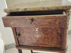 Bijzettafel - Hout, Marmer, Verguld messing, Walnoot -