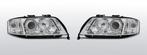 Koplampen Angel Eyes | Xenon | Audi A6 C5 2001-2004| chroom, Verzenden, Nieuw, Audi