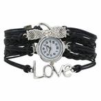 Fako® - Armband Horloge - Multi Infinity Uiltjes Love -, Nieuw, Verzenden