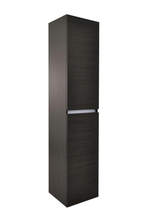 Vision kolomkast 2 deuren 160x35x35 houtnerf grijs, Huis en Inrichting, Badkamer | Badkamermeubels, Nieuw, Verzenden