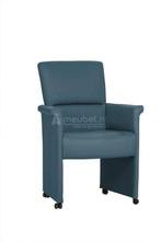 Eetkamerstoel Yfke - eetkamerstoelen - Blauw, Huis en Inrichting, Stoelen, Nieuw, Blauw, Stof