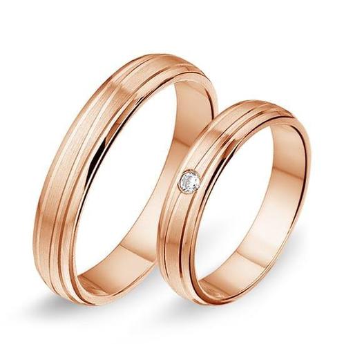 Actie trouwringen in 8/14/18 karaat rosé goud per paar va..., Sieraden, Tassen en Uiterlijk, Ringen, Verzenden