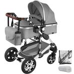 Combi-kinderwagen Mats, opvouwbaar, 5-puntsgordel - grijs, Kinderen en Baby's, Kinderwagens en Combinaties, Verzenden, Nieuw