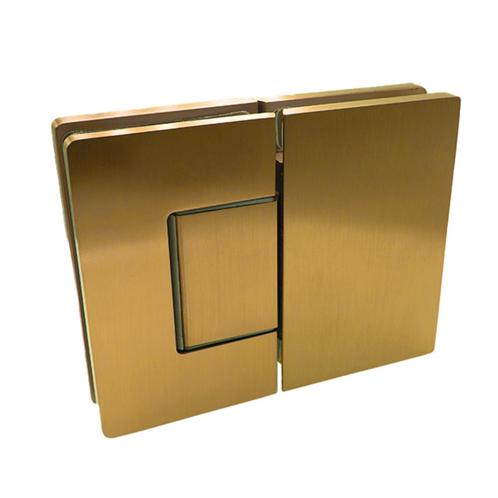 Porto Premium glas/glas 180° scharnier - Goud, Doe-het-zelf en Verbouw, Hang- en Sluitwerk, Nieuw, Ophalen of Verzenden