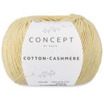 Katia Concept Cotton-Cashmere - 81 lichtgeel - Garen, Ophalen of Verzenden, Nieuw